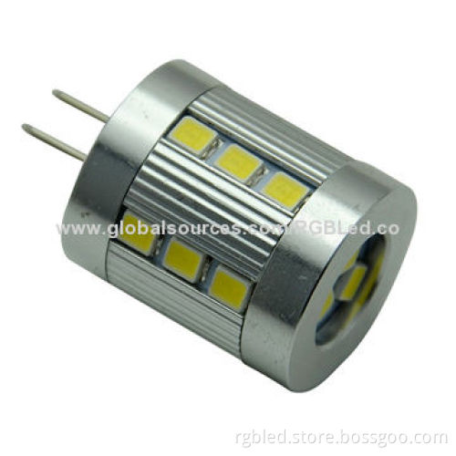 G4 2835SMD 21 LEDs Bulb with 3W Power, 380lm and 10 to 30V DC Voltage
